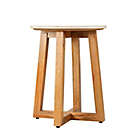 Alternate image 2 for Bee &amp; Willow&trade; Mango Wood Side Table in Natural/White Marble