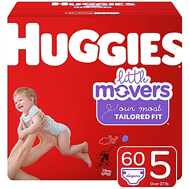 Huggies&reg; Little Movers&reg; Size 5 60-Count Disposable Diapers. View a larger version of this product image.