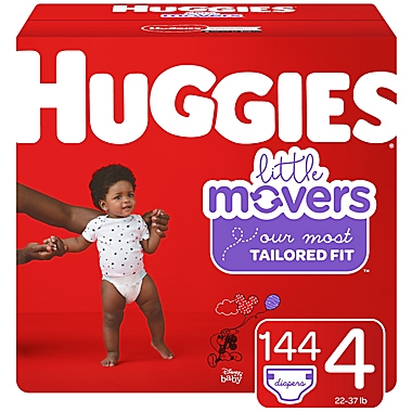Huggies&reg; Little Movers&reg; Size 4 144-Count Disposable Diapers. View a larger version of this product image.