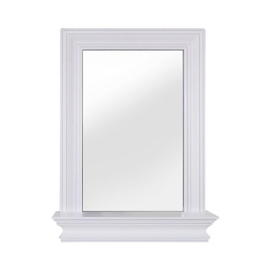 Alternate image 1 for Elegant Home Fashions Stratford Wall Mirror with Shelf in White