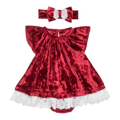 baby frock with headband