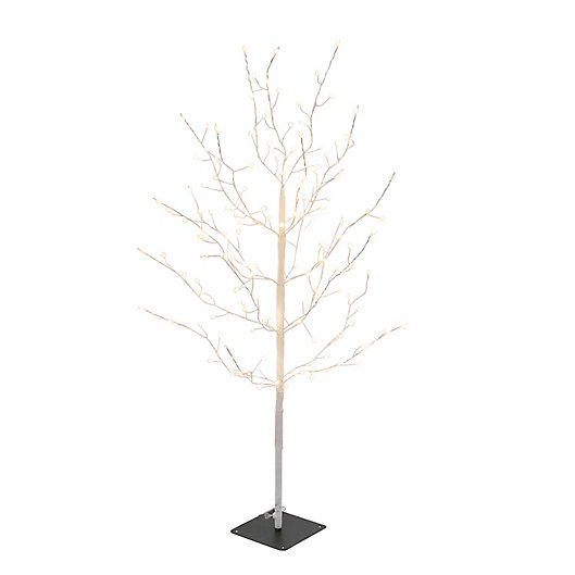 Alternate image 1 for Gerson 4-Foot Pre-Lit Artificial Christmas Tree in White