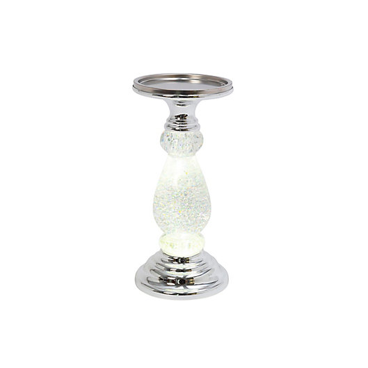 Alternate image 1 for Gerson Water Globe Candle Holder in Silver