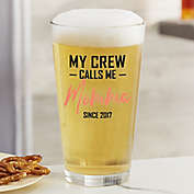 My Squad Calls Me Personalized 16 oz. Printed Pint Glass