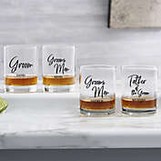 Classic Elegance Wedding Party Whisky Glass
