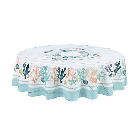 Coastal Reef 70 Inch Round Tablecloth, How Big Is A 70 Inch Round Tablecloth