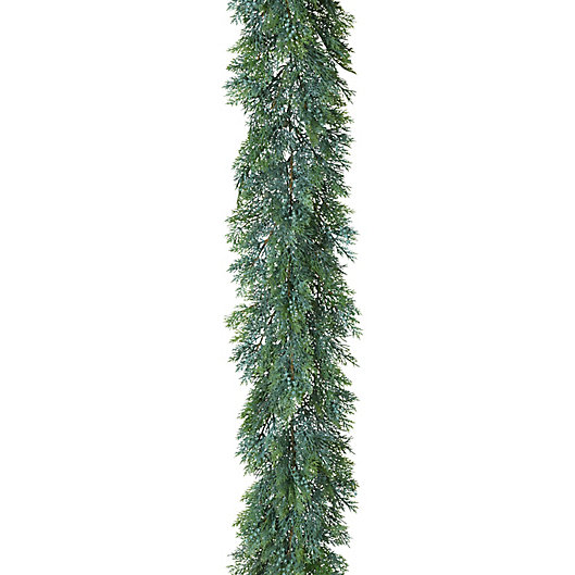 Alternate image 1 for Gerson 6-Foot Cedar and Berry Artificial Garland in Green