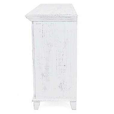 Beckley 6-Drawer Dresser Chest in Rustic White. View a larger version of this product image.