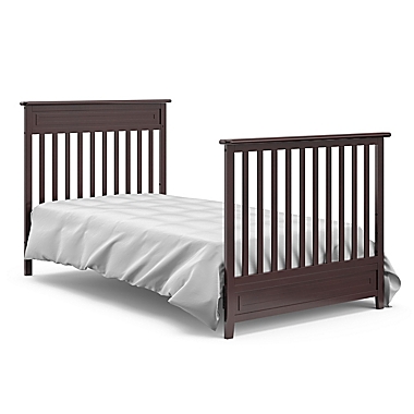 Storkcraft&reg; Petal Mini 4-in-1 Crib with Mattress in Espresso. View a larger version of this product image.