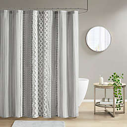 Grey Stripe Shower Curtain Bed Bath, Grey And White Horizontal Stripe Shower Curtain