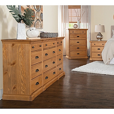Travers Bedroom Furniture Collection in Dark Honey. View a larger version of this product image.
