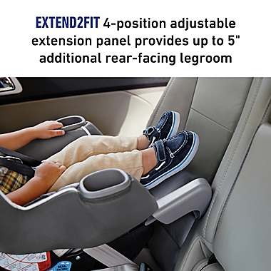 Graco&reg; Extend2Fit&reg; Convertible Car Seat in Kenzie. View a larger version of this product image.