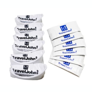 TravelJohn!&trade; Resealable Disposable Urinal (Set of 6). View a larger version of this product image.