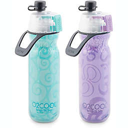 O2COOL&reg; Mist N&#39; Sip 2-Pack 20 oz. Water Bottles in Yoga