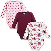 Hudson Baby&reg; 3-Pack Long Sleeve Bodysuits