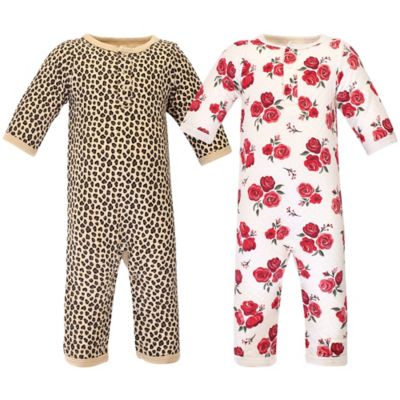 Hudson Baby&reg; 2-Pack Quilted Long Sleeve Coveralls