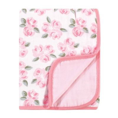 Little Treasure&reg; Beauty Muslin Quilt Blanket in Pink