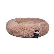 Calming Vegan Fur Round Pet Bed