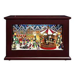 Mr. Christmas® 13-Inch Heirloom Christmas Music Box in Brown