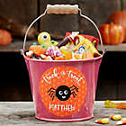 Alternate image 0 for Halloween Character Personalized Halloween Treat Bucket in Pink