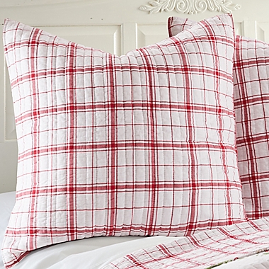 Levtex Home Villa Lugano Sleigh Bells European Pillow Sham in Red. View a larger version of this product image.