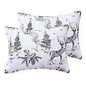 Levtex Home Villa Lugano Sleigh Bells Quilted King Pillow Sham in Grey