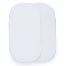 Delta Children 2-Pack Fitted Bassinet Sheets in White