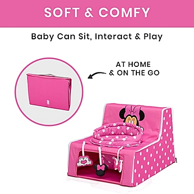 Delta Children Sit &#39;N Play Minnie Mouse Portable Activity Seat in Pink. View a larger version of this product image.