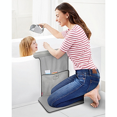SKIP*HOP&reg; Moby&reg; All-in-One Elbow Saver & Bath Kneeler in Grey. View a larger version of this product image.