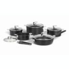 Alternate image 0 for Starfrit the Rock&trade; T-LOCK Space Saving Nonstick Aluminum 12-Piece Cookware Set