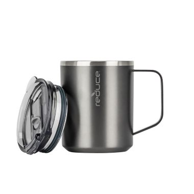 Reduce&reg; Hot1 14 oz. Stainless Steel Travel Mug in Charcoal. View a larger version of this product image.