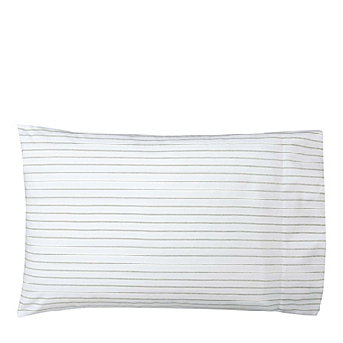 Lauren Ralph Lauren Spencer Stripe 200-Thread-Count King Pillowcases in Sage (Set of 2). View a larger version of this product image.