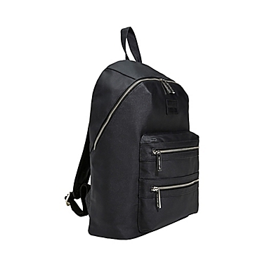 Honest&reg; Coated Canvas City Backpack in Black. View a larger version of this product image.