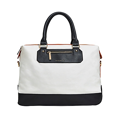Honest&reg; Crosstown Carryall Travel Tote in Cream/Black. View a larger version of this product image.