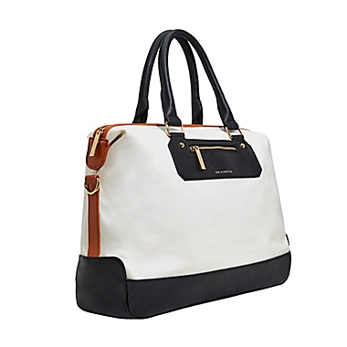 Honest&reg; Crosstown Carryall Travel Tote in Cream/Black. View a larger version of this product image.