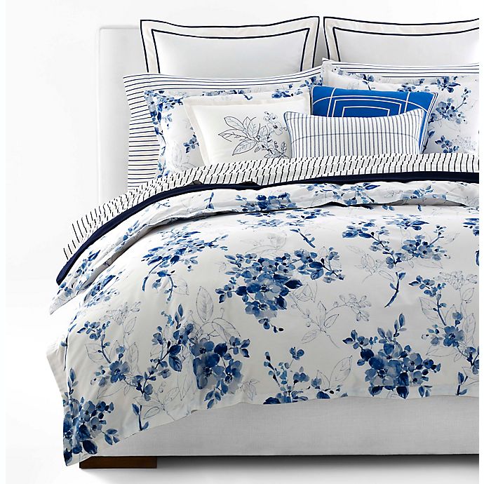 Lauren Ralph Sandra Fl 3, Blue Queen Bed Set