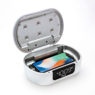 iHome&reg; UV-C Sanitizer with Bluetooth Speaker. View a larger version of this product image.
