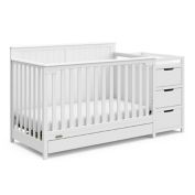 Graco&reg; Hadley 4-in-1 Convertible Crib and Changer in White