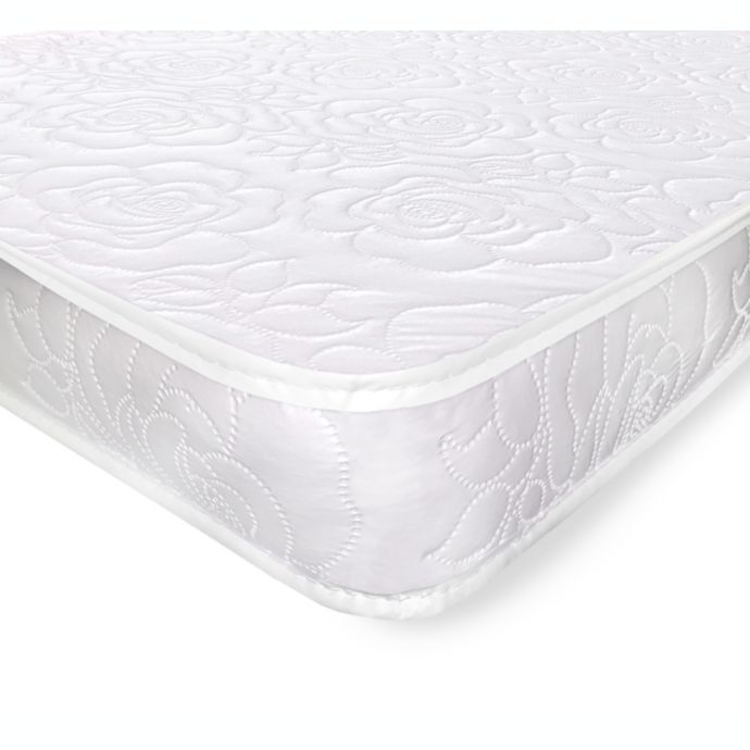 Rose Quilt Portable Crib Mattress in White by Colgate ...