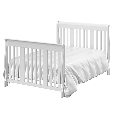 Storkcraft&trade; Portofino 4-in-1 Convertible Crib and Changer in White. View a larger version of this product image.