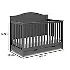 Alternate image 11 for Storkcraft&reg; Moss 4-in-1 Convertible Crib with Drawer in Grey