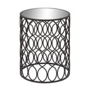 Ridge Road D&eacute;cor Metal Textured Accent Table