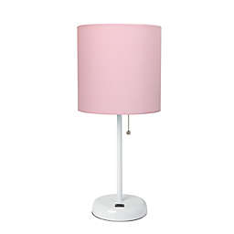Limelights Stick Lamp with USB Port and Shade
