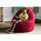 Alternate image 2 for Jaxx&reg; Cocoon Kids Bean Bag Chair in Red