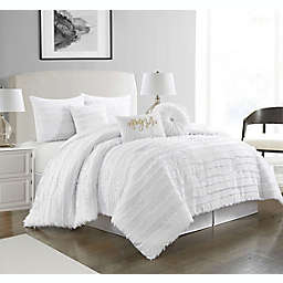 Nanshing Diana 7-Piece Queen Comforter Set in White