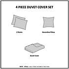 Alternate image 11 for Mi Zone Pearl Metallic 4-Piece Reversible Full/Queen Duvet Cover Set in Teal/Purple