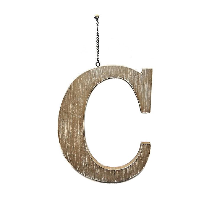 9 5 Inch Monogram Wood Letter C Door, How To Make Wooden Initial Door Hangers