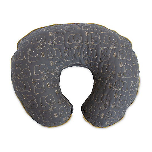 Alternate image 1 for Boppy® Luxe Quilt Elephant Nursing Pillow and Positioner in Grey/Gold