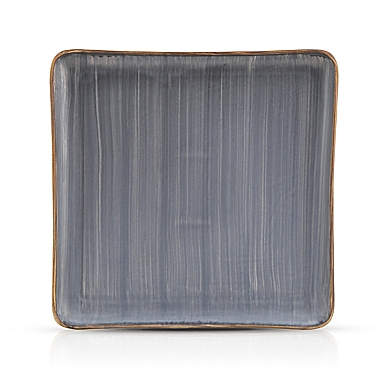 Stone Lain Brushed Square 16-Piece Dinnerware Set in Grey. View a larger version of this product image.