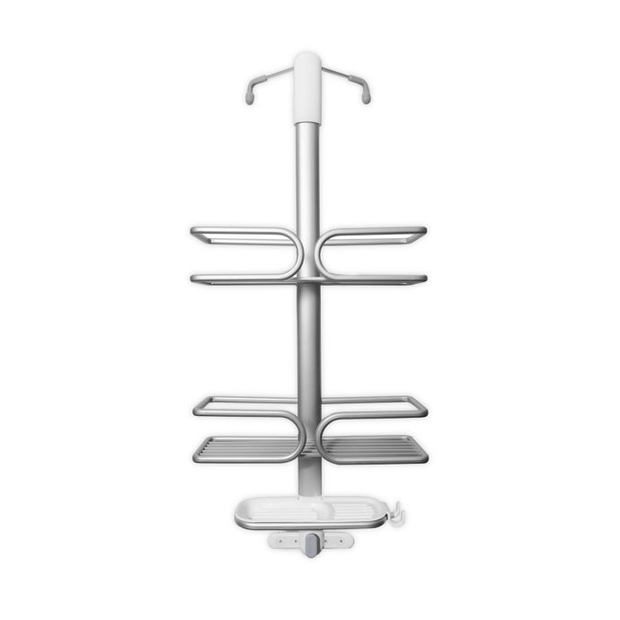 Oxo Good Grips® Over The Door Shower Caddy In Aluminum Bed Bath And